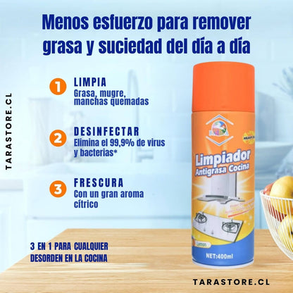 Súper Limpiador Anti Grasa Para Cocina - Elimina Grasa En Minutos