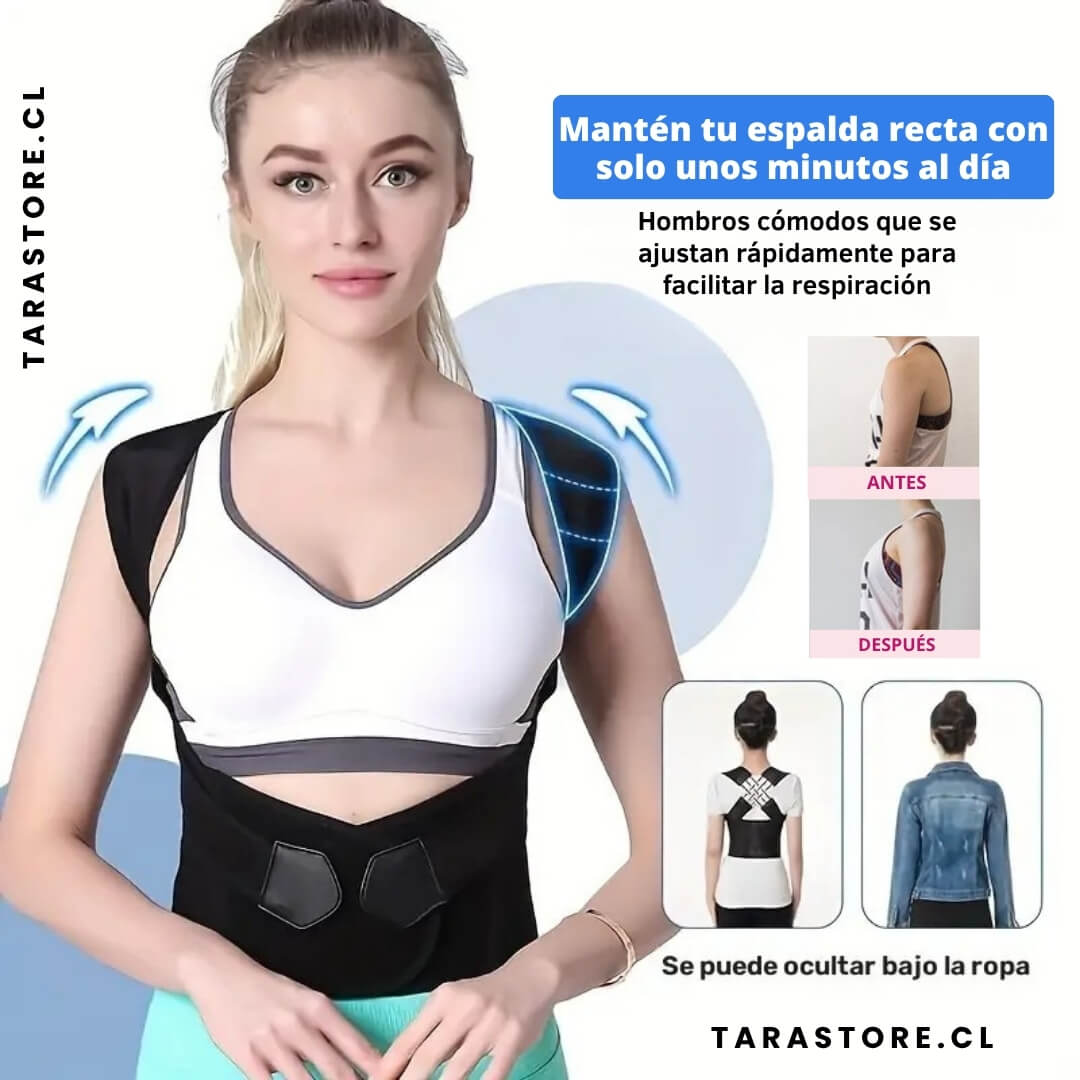 Corrector Postura Ortopédico | Alivia dolor espalda, lumbar y corrige mala postura