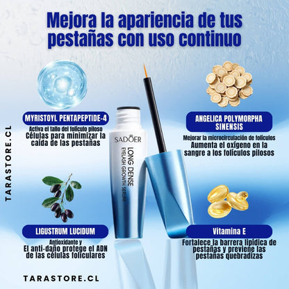 Serum Crecimiento de Pestañas - Pestañas más gruesas, más fuertes, más largas