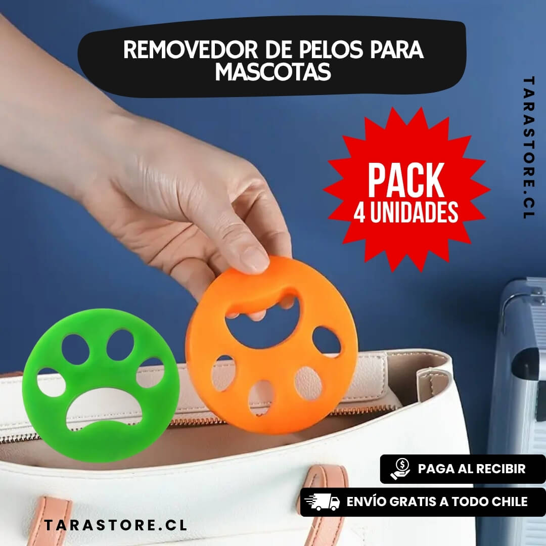 Pack 4 Removedor Pelos Mascotas