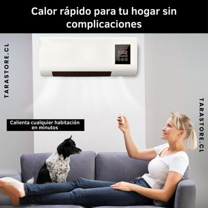 Calefactor Tipo Aire Acondicionado Fácil de Usar - Para Frío y Calor