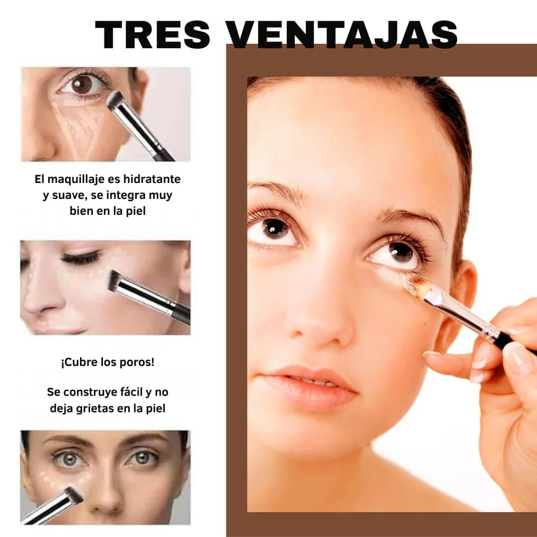 Corrector de Ojeras Viral Incluye Brocha - Di adiós al aspecto de cansancio