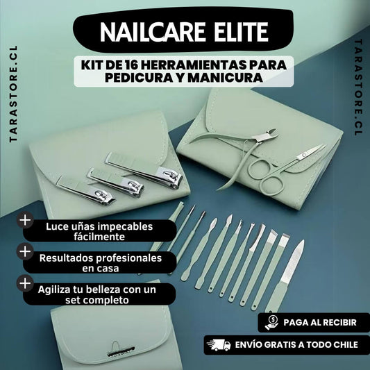 KIT DE PEDICURA Y MANICURA 16 PIEZAS