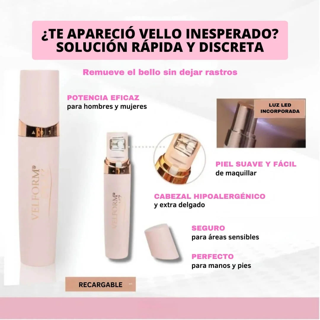 Epilwiz Depiladora Portatil Vello Facial Tecnología Europea - Elimina el vello de raíz