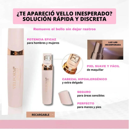 Epilwiz Depiladora Portatil Vello Facial Tecnología Europea - Elimina el vello de raíz