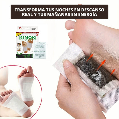 100 Parches Desintoxicantes Kinoki Tratamiento Completo Terapia de relajación y liberación del estrés
