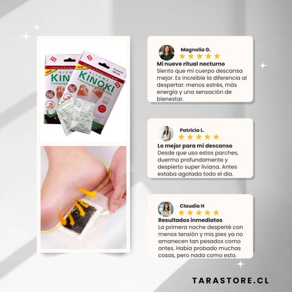 100 Parches Desintoxicantes Kinoki Tratamiento Completo Terapia de relajación y liberación del estrés