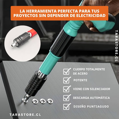 Clavadora Fijación Sobre Superficies Duras y Firmes. Incluye 100 Clavos
