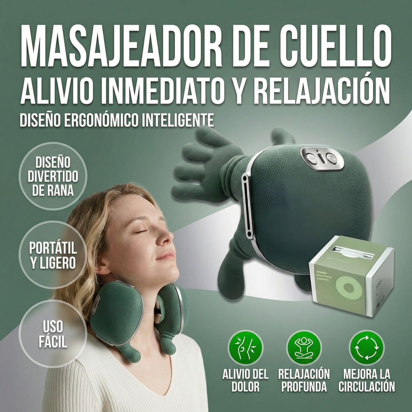 Masajeador Cervical De Manos - Alivia el dolor y el estrés como un masaje profesional