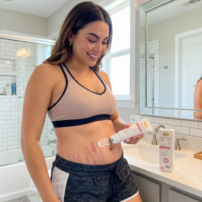 Crema Reduce Estrías Con Masajeador Roller