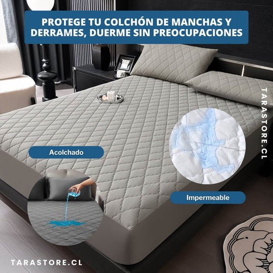 Cubre Colchón Impermeable Evita Manchas y Derrames