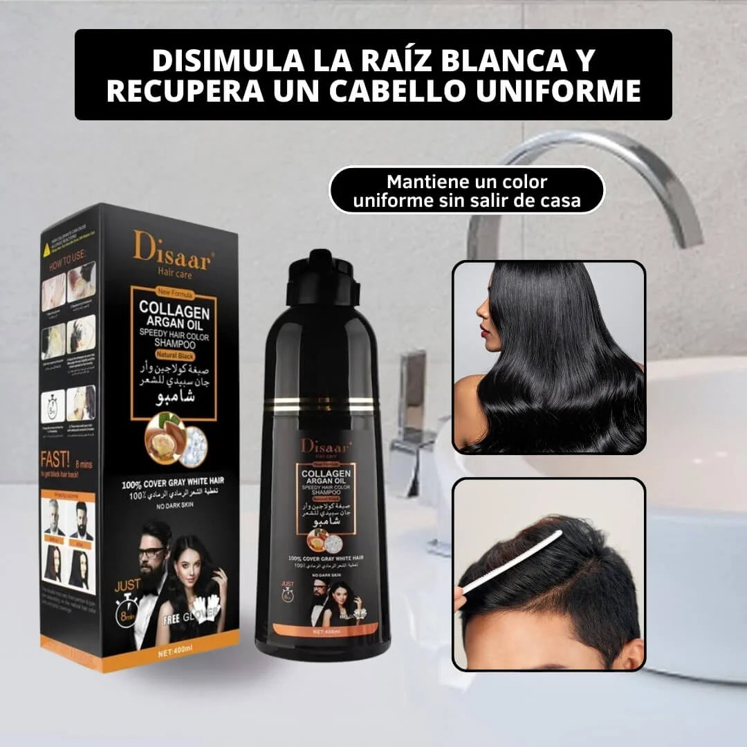 Shampoo Pinta Canas - Cubre canas fácilmente mientras lavas tu cabello