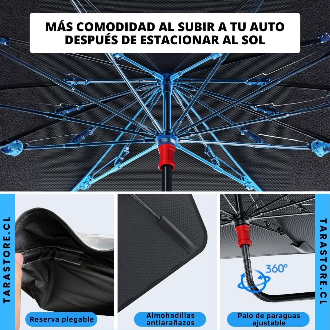 Quitasol Plegable Uv Para Auto - Protege El Interior de las Altas Temperaturas