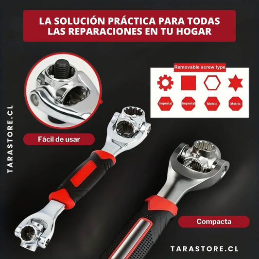 Llave De Mano Gasfitería 52 en 1 Soluciona Todo