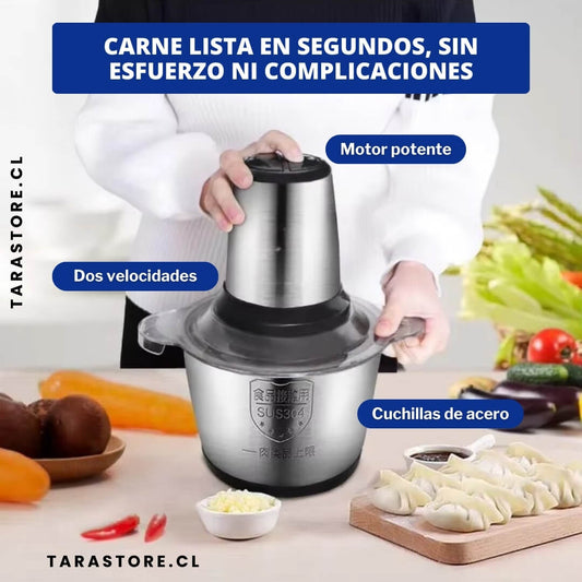 Picadora de Carne Pro Food - Tritura Procesa Todo Tipo de Carnes en Segundos