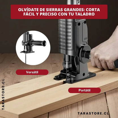 Adaptador Sierra Caladora Para Taladro Cortes Precisos y Fácil de Maniobrar