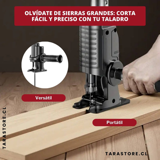 Adaptador Sierra Caladora Para Taladro Cortes Precisos y Fácil de Maniobrar