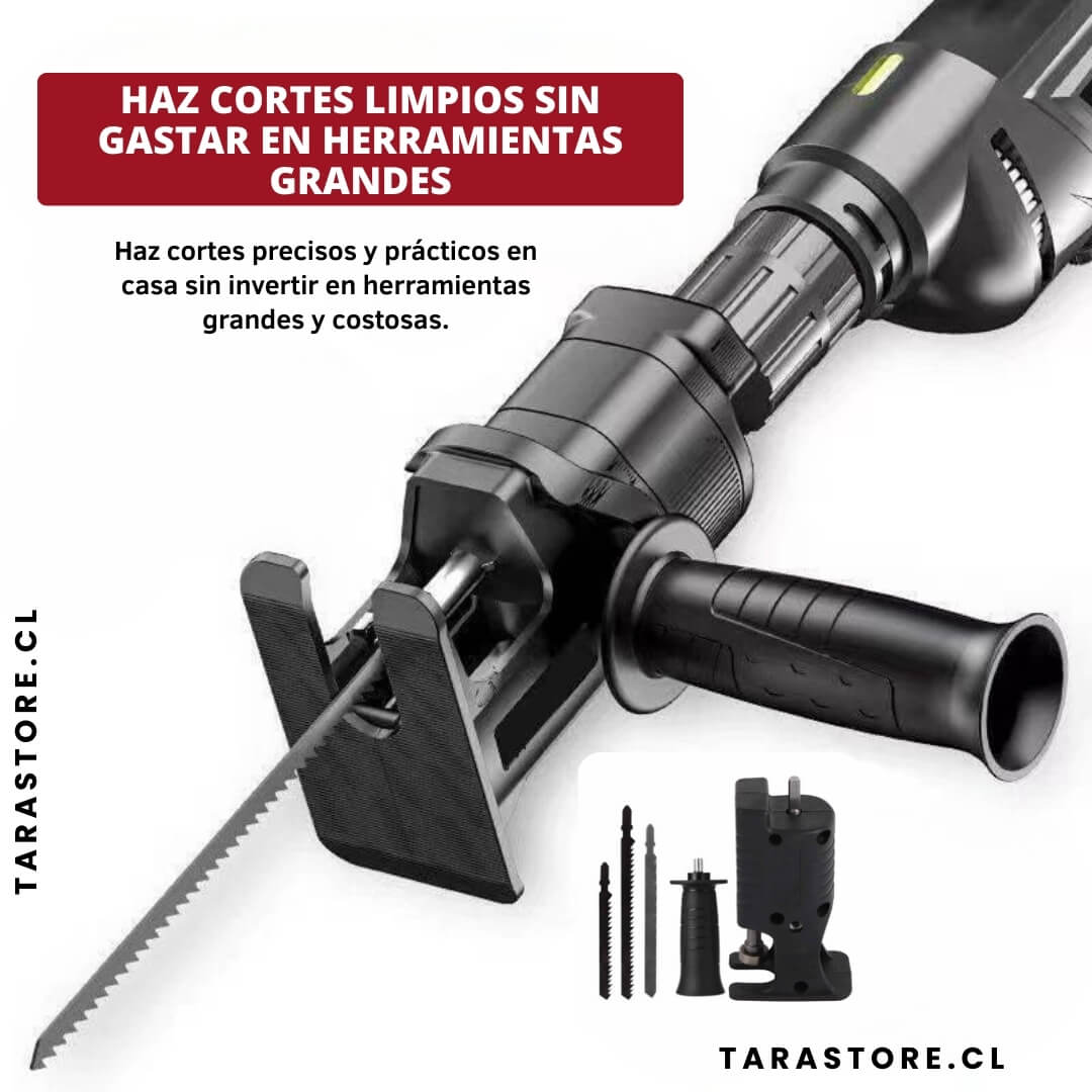 Adaptador Sierra Caladora Para Taladro Cortes Precisos y Fácil de Maniobrar