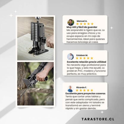 Adaptador Sierra Caladora Para Taladro Cortes Precisos y Fácil de Maniobrar