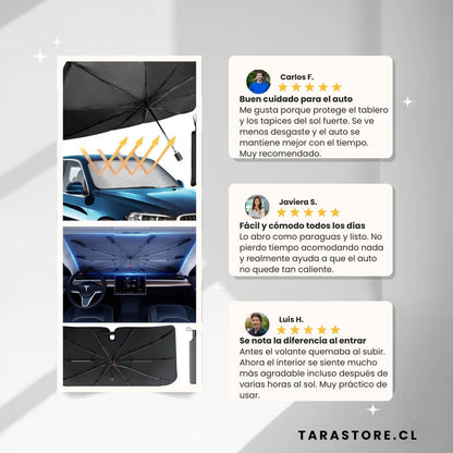 Quitasol Plegable Uv Para Auto - Protege El Interior de las Altas Temperaturas