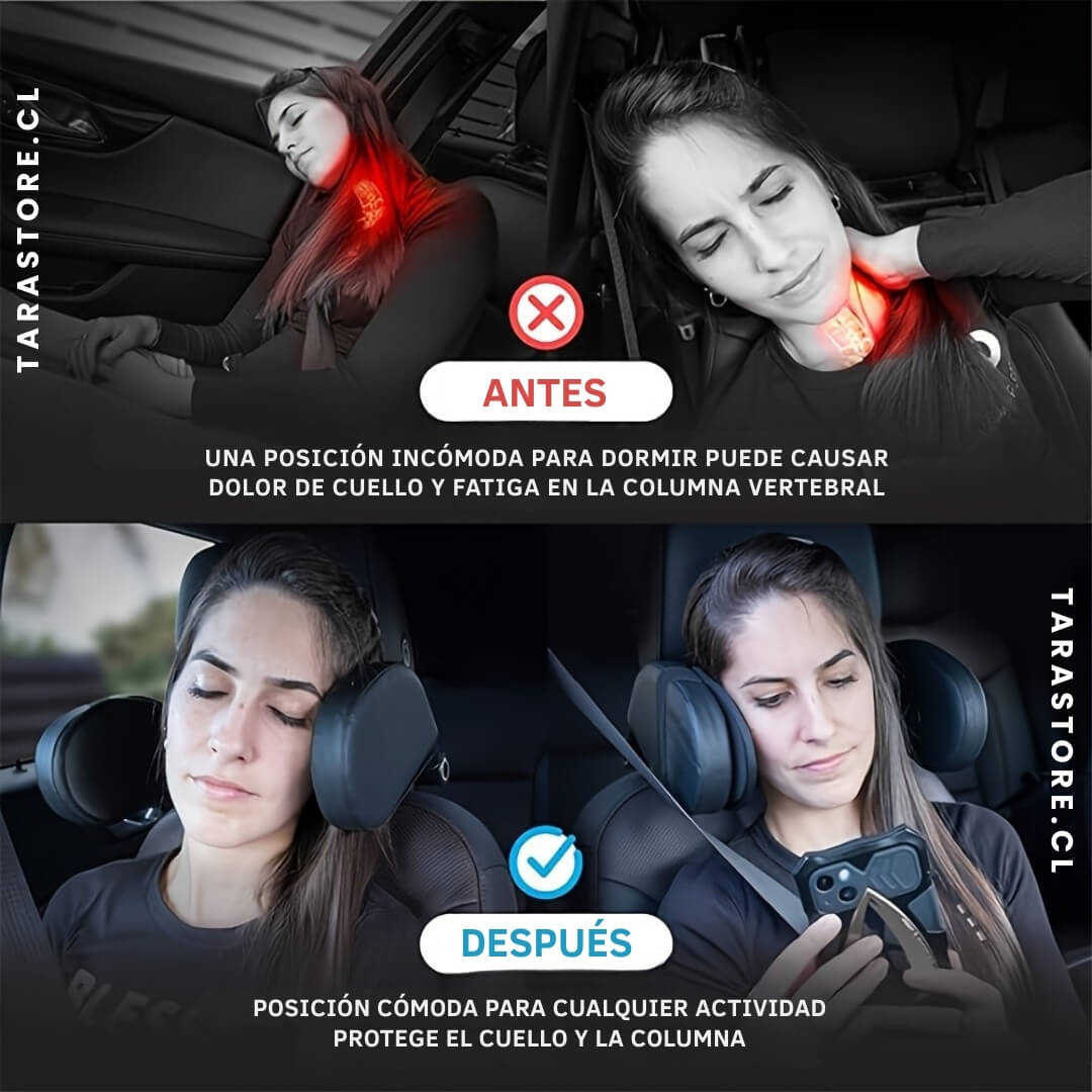 Reposacabezas De Auto Ajustable - Comodidad y Descanso Sin dolor de Cuello