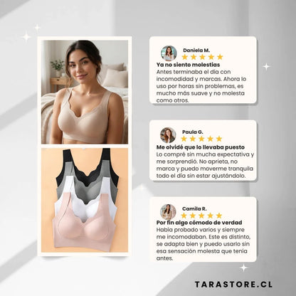 EssElegance Sosten Comodidad Premium - Moldea Sin Aros PACK 3 UN