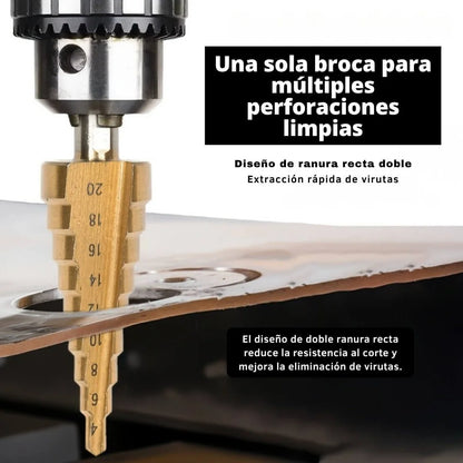 Brocas De Titanio Set 6 Piezas - Cortes Limpios y Precisos