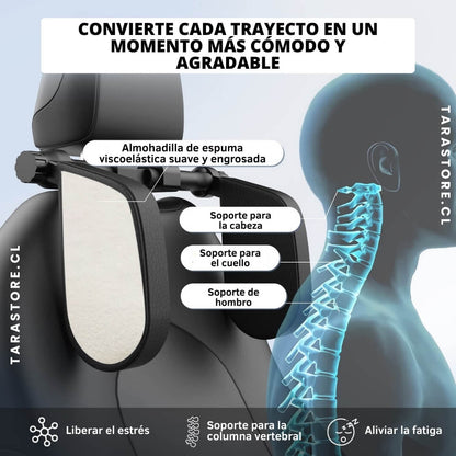 Reposacabezas De Auto Ajustable - Comodidad y Descanso Sin dolor de Cuello