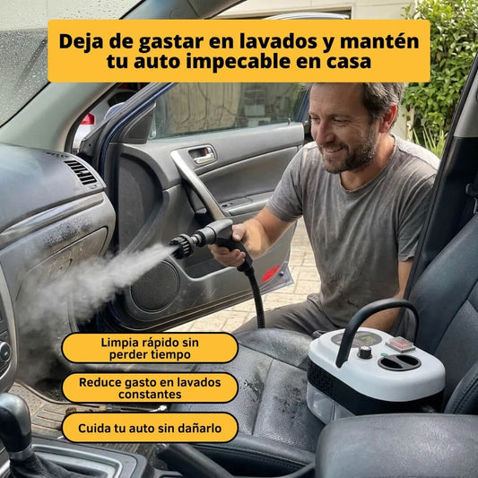 Maquina de Limpieza A Vapor - Deja Tu Auto Como Nuevo 2500W Potencia