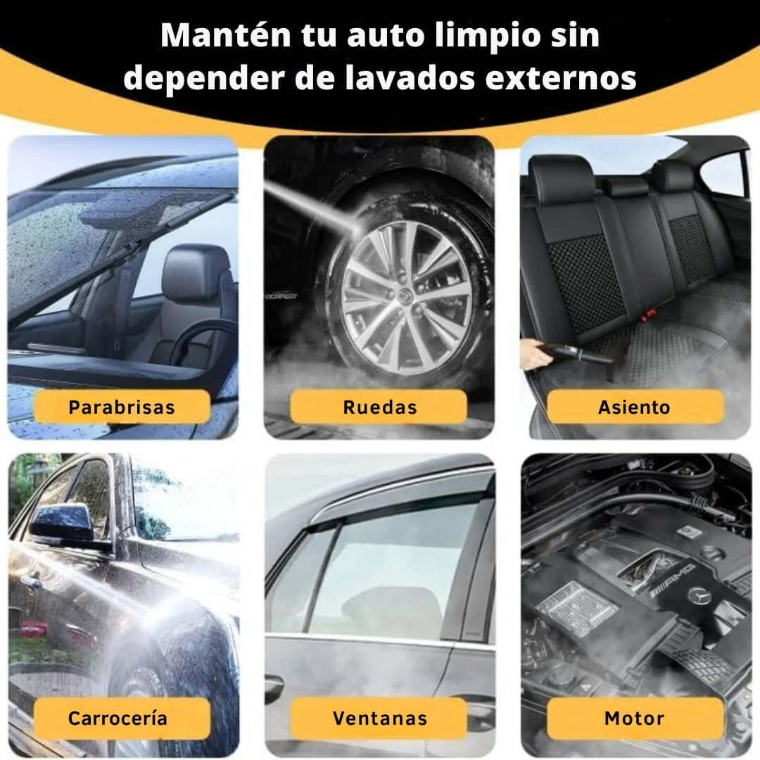 Maquina de Limpieza A Vapor - Deja Tu Auto Como Nuevo 2500W Potencia