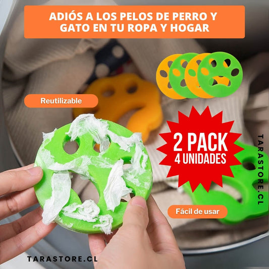 2 Packs Quita Pelos Perro y Gatos Para Ropa y Lavadora