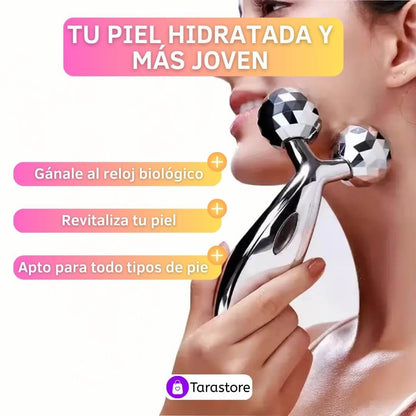 Kit Facial Hidratación - Masajeador Facial + Serum Vitamina C