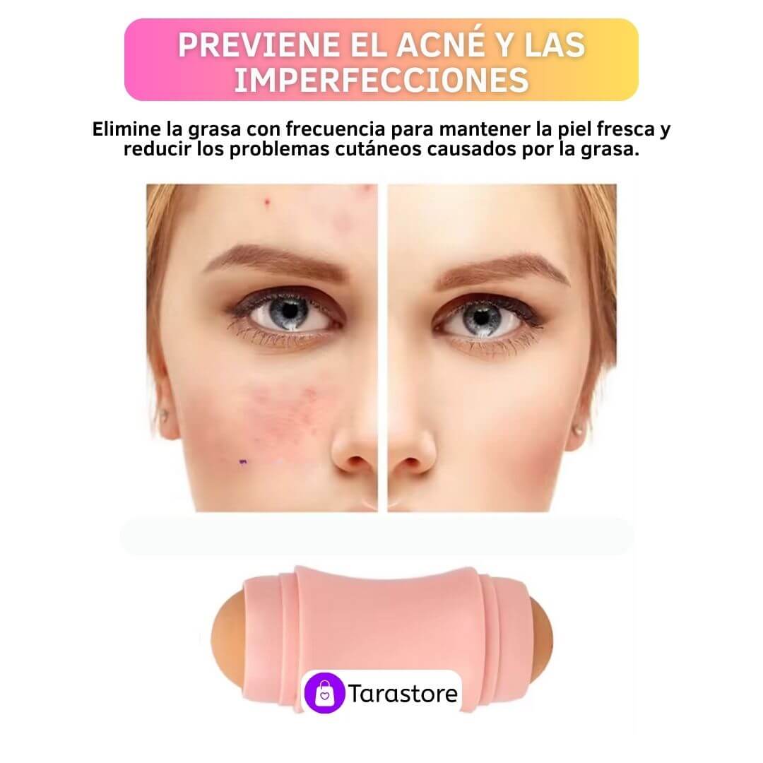 Rodillo absorbente facial