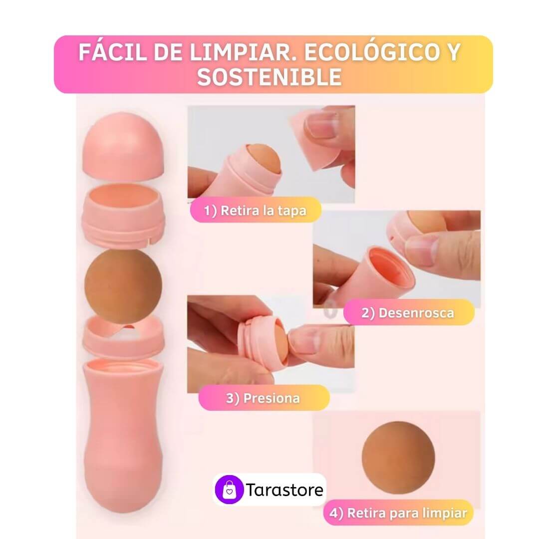 Rodillo absorbente facial