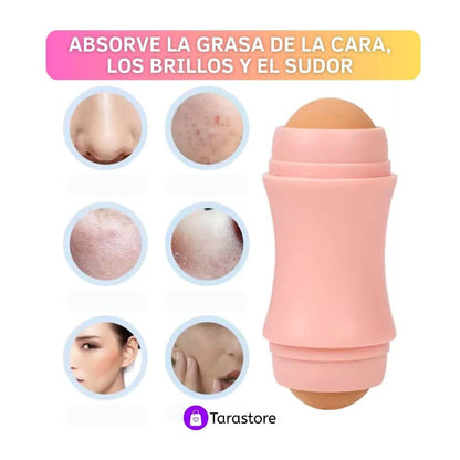 Rodillo absorbente facial