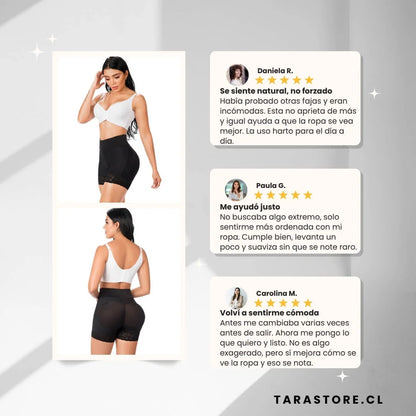 Faja Short Levanta Cola y Moldea Abdomen de Forma Natural