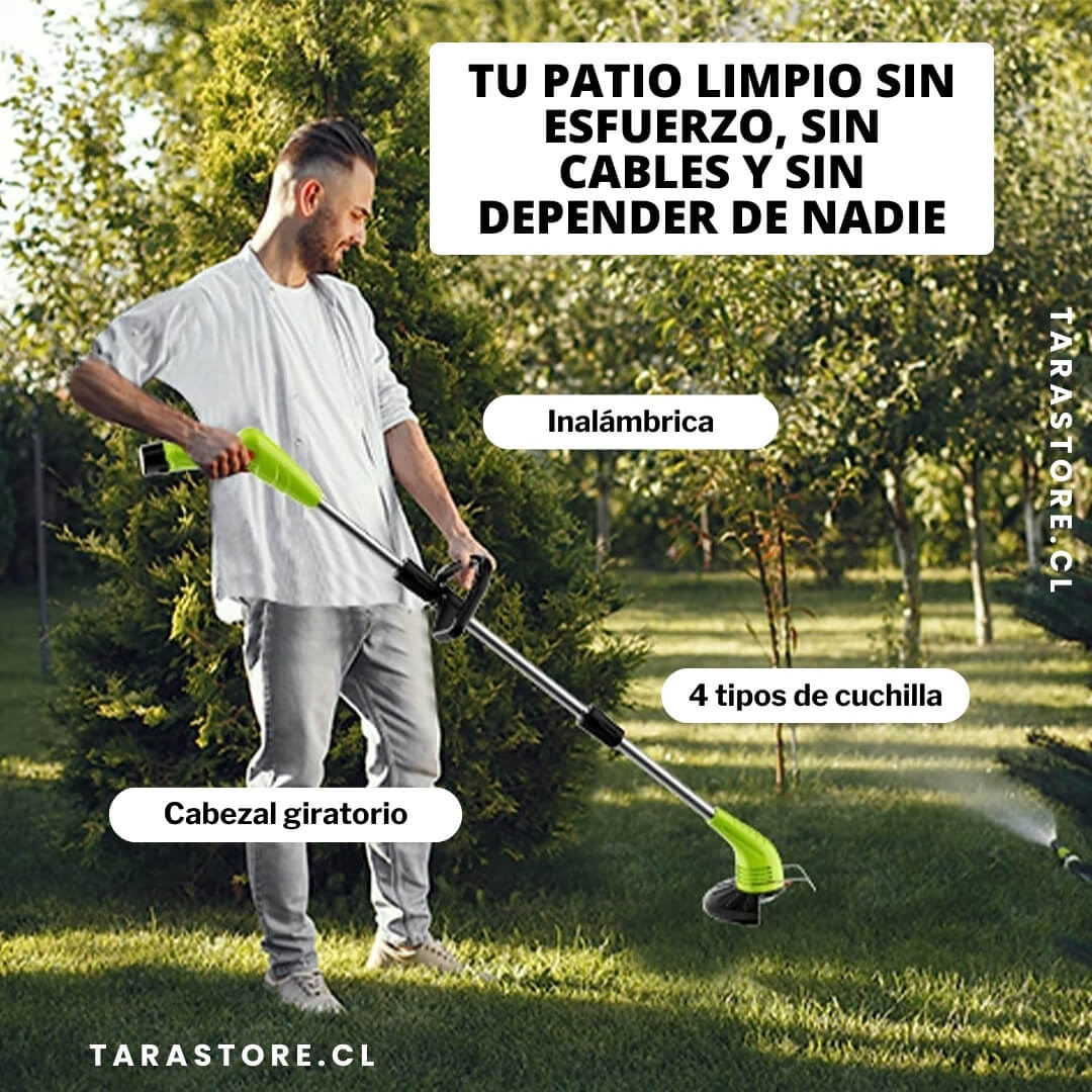 Cortadora De Cesped Inalambrica - Manten tu patio impecable Incluye 2 baterias