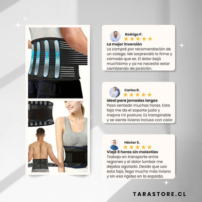 Faja Soporte Lumbar Alivio Espalda