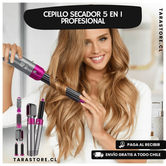 Cepillo Secador 5 En 1 Profesional