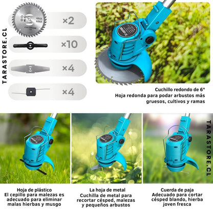 Cortadora De Cesped Inalambrica - Manten tu patio impecable Incluye 2 baterias