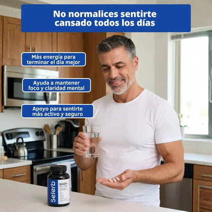 Selerb NAD+ Men's Complex — Energía, Enfoque y Vitalidad | 60 Cápsulas