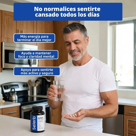 Selerb NAD+ Men's Complex — Energía, Enfoque y Vitalidad | 60 Cápsulas