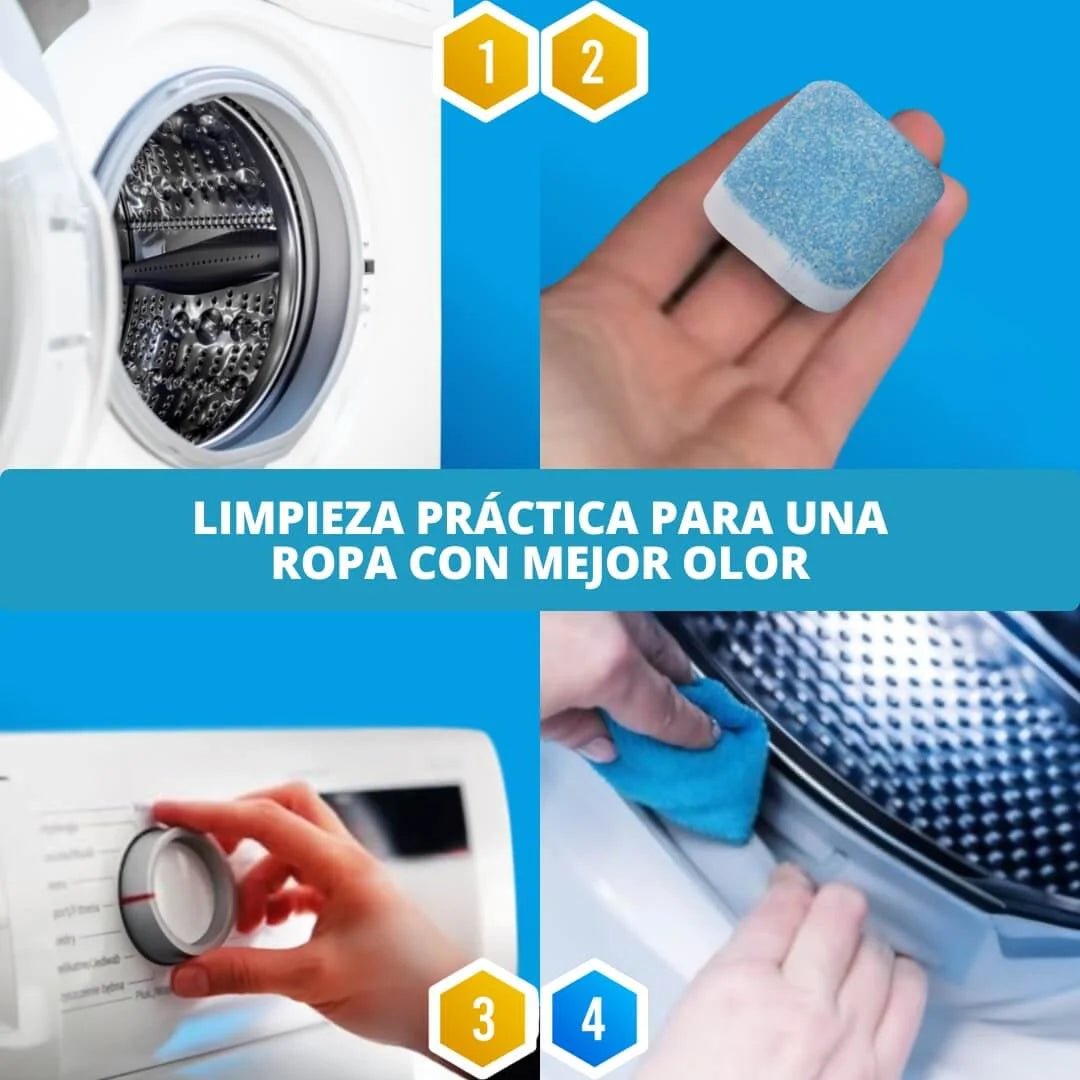 Pastilla Limpieza Total Lavadora Promo 2x1 Cajas (24 pastillas)