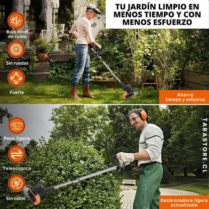 Cortadora De Cesped Inalambrica - Manten tu patio impecable Incluye 2 baterias