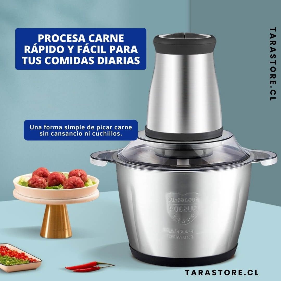 Picadora de Carne Pro Food - Tritura Procesa Todo Tipo de Carnes en Segundos
