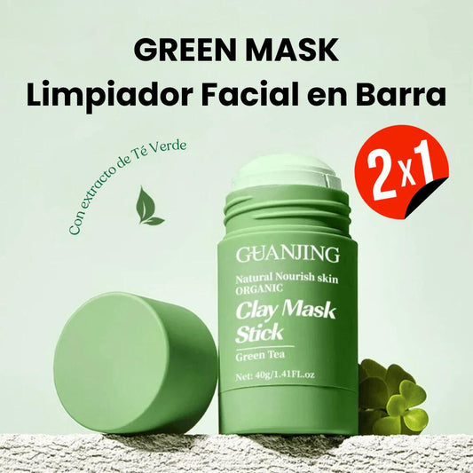 GreenMASK™ - Máscara de Té Verde OFERTA 2x1 🔥