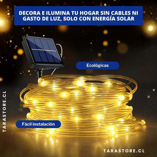 Kit 3 Rollos Luces Solares Para Casa y Jardín