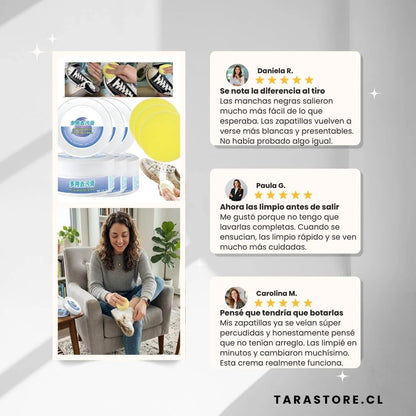 Crema Limpiadora Zapatillas Blancas — Limpias en Minutos Oferta 2x1