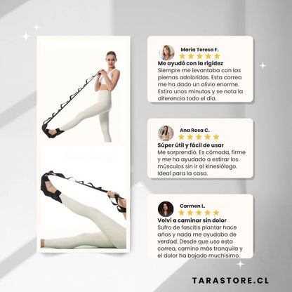 Correa Elástica Rehabilitación - Estirador de Fascitis Plantar