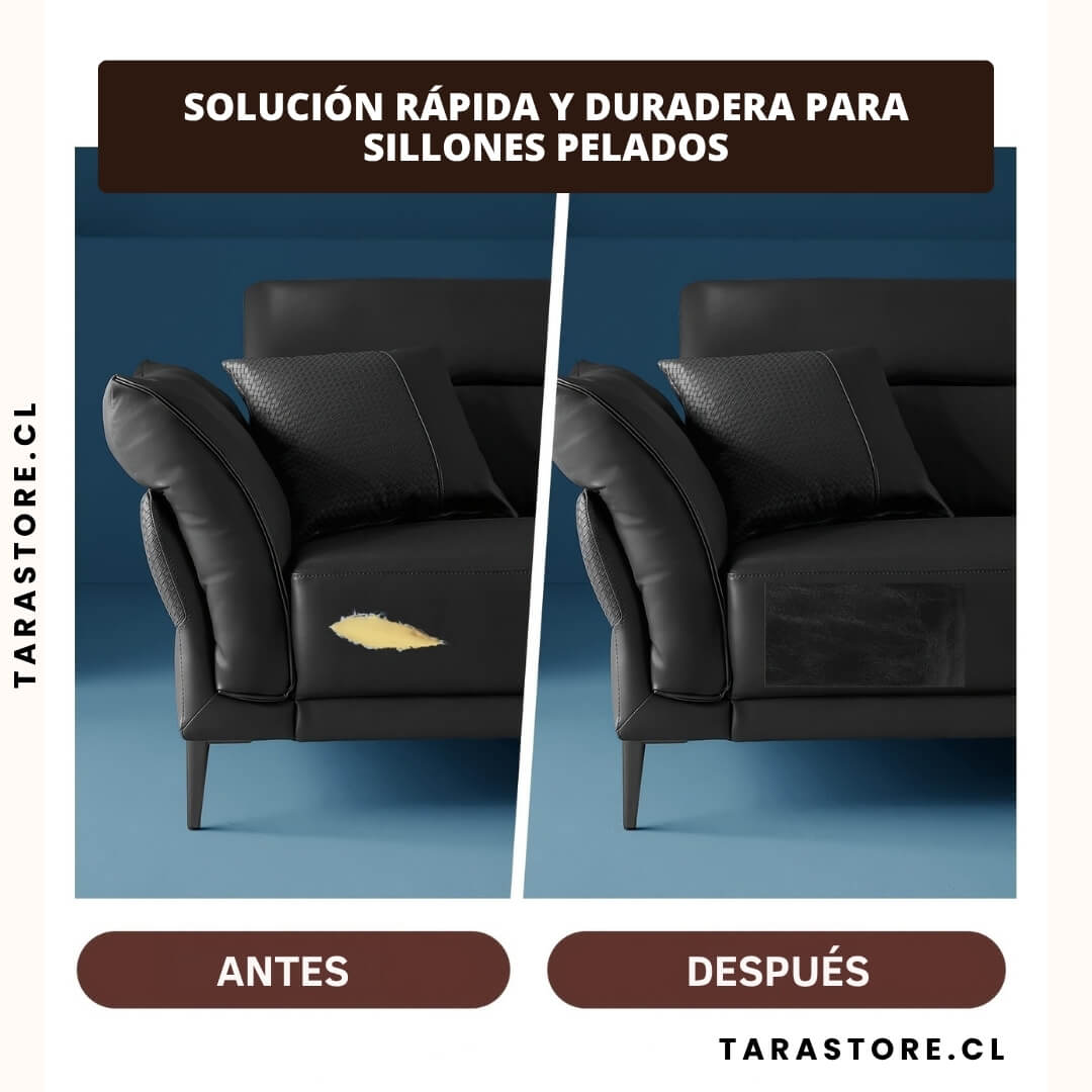 Pack 2 Rollos Autoadhesivos Cuero Repara Muebles dañados, pelados o envejecidos
